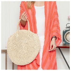 HANDWOVEN AND A BEAUTIFUL BOHO  RATTAN BAG